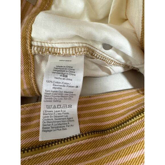 Madewell The Mom Jean Shorts in Stripes Size 29 NWT High Waisted - Picture 8 of 8